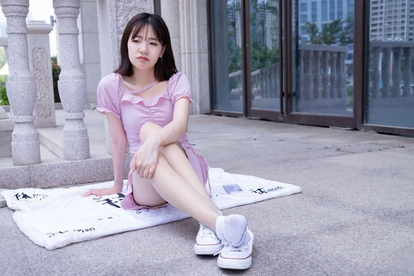 [BoBoSocks袜啵啵]NO.001 小甜豆-帆布鞋、白棉袜、肉丝 [138P]插图5